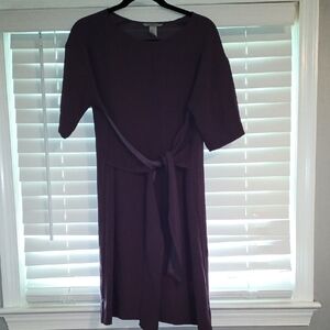 Elegant Purple Midi Dress
